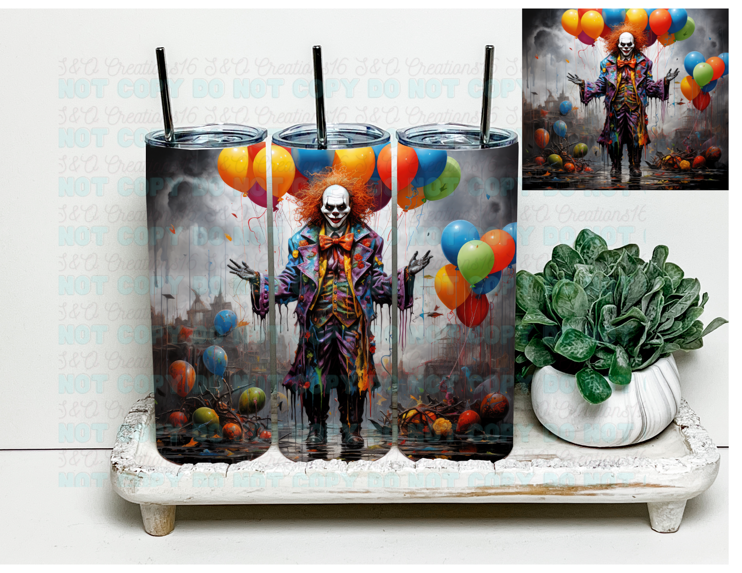 Spooky clown