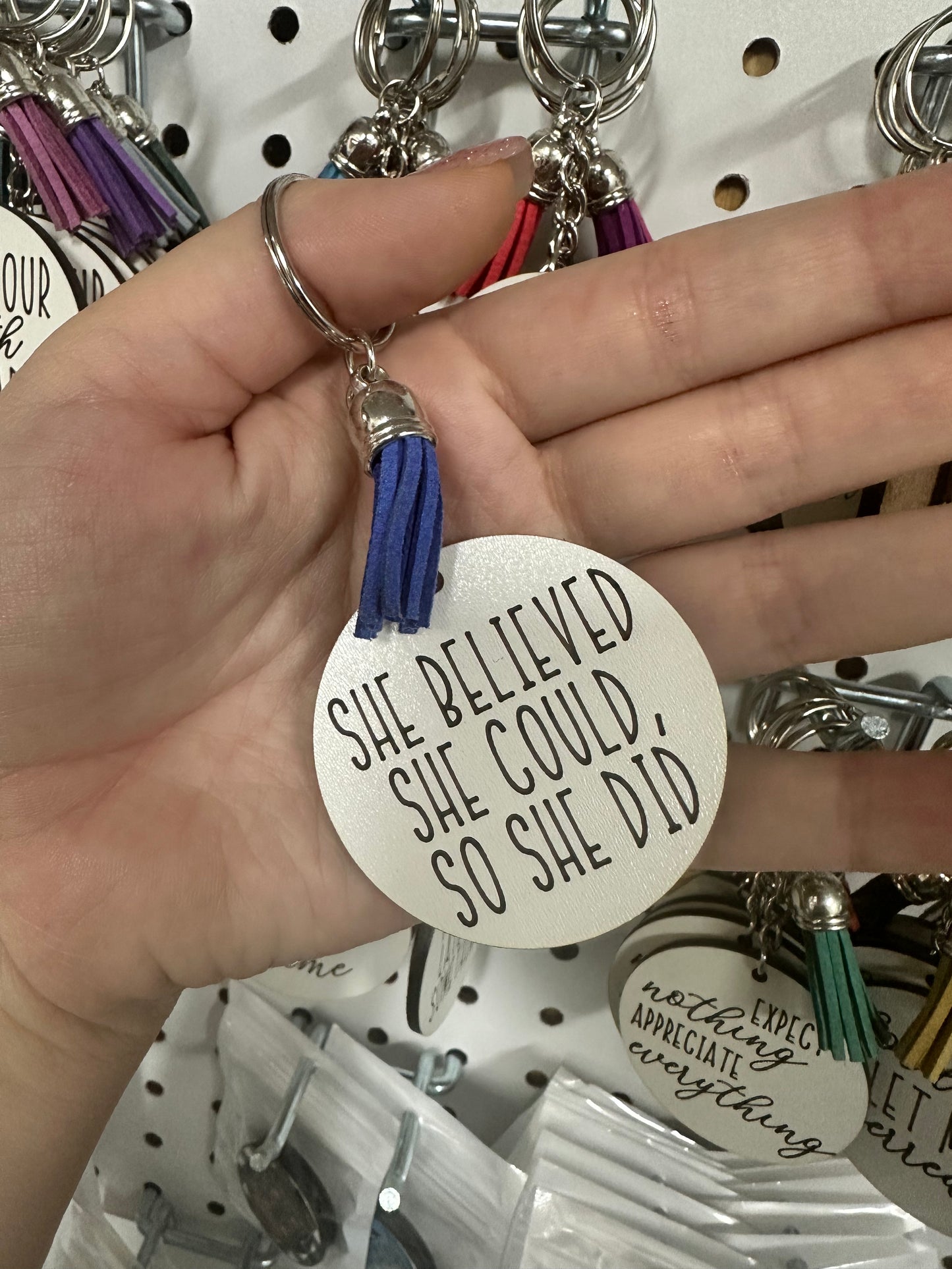 She did! Keychain
