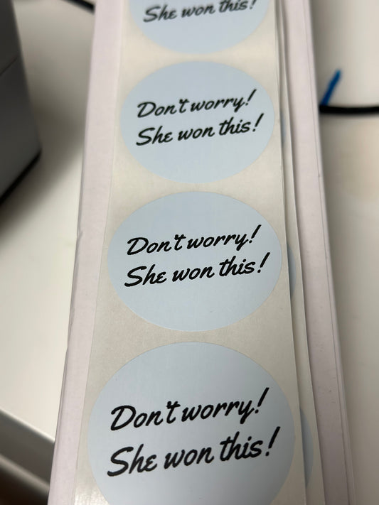 Don’t worry! She won this!