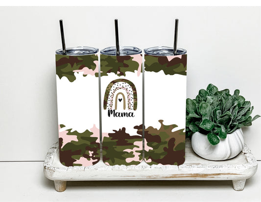 Camo mama tumbler