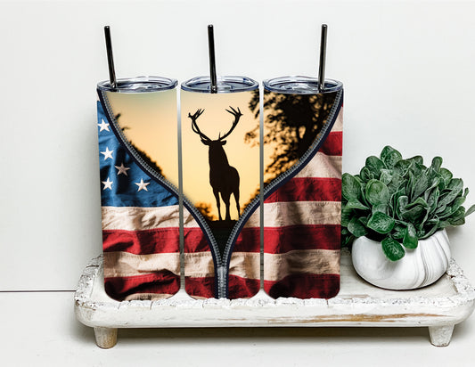 Flag with a deer
