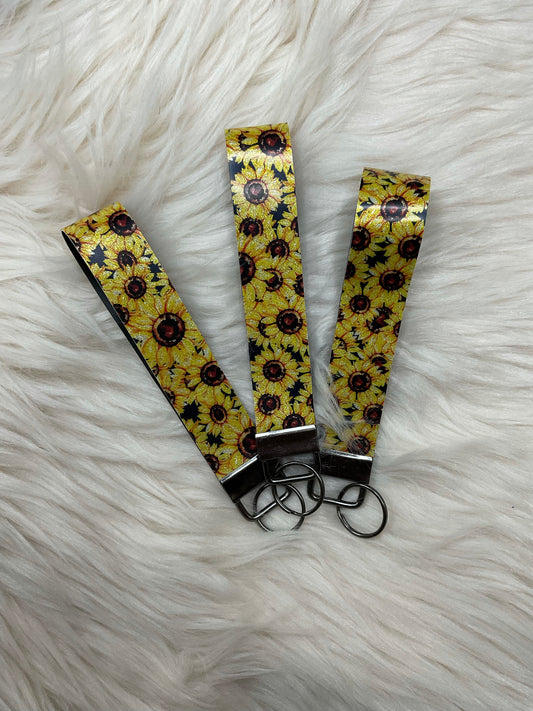 Sunflower Keychain wristlet