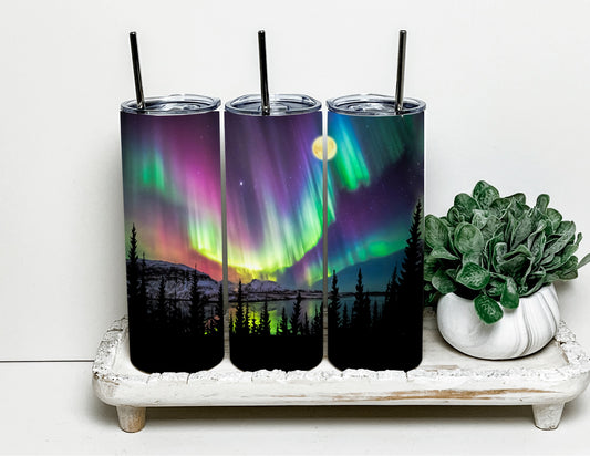 Northern lights tumbler